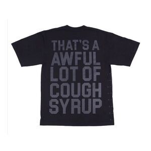 Nwot Awful Lot Of Cough Syrup Black Tonal Tee Alocs Streetwear T Shirt